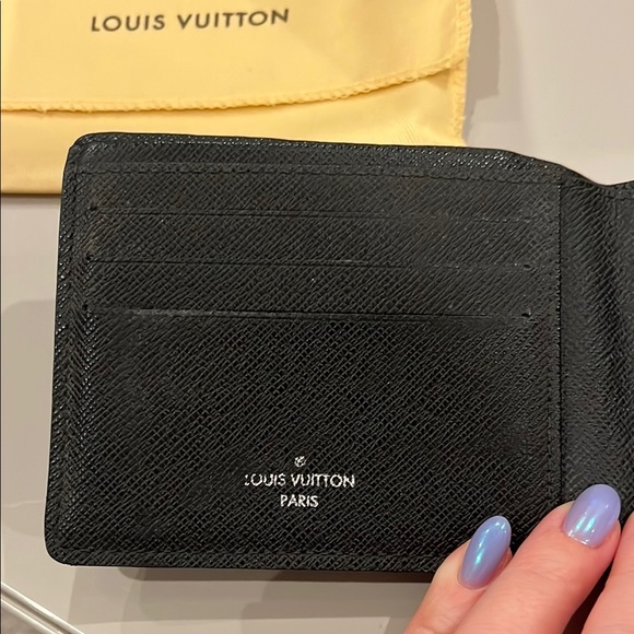 💯 authentic Louis Vuitton damier graphite graphite canvas men’s multiple wallet - Picture 4 of 14